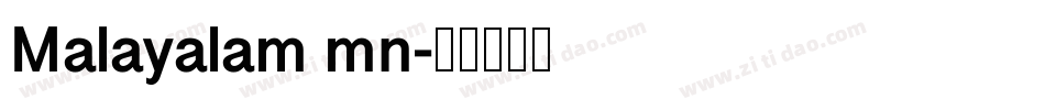 Malayalam mn字体转换